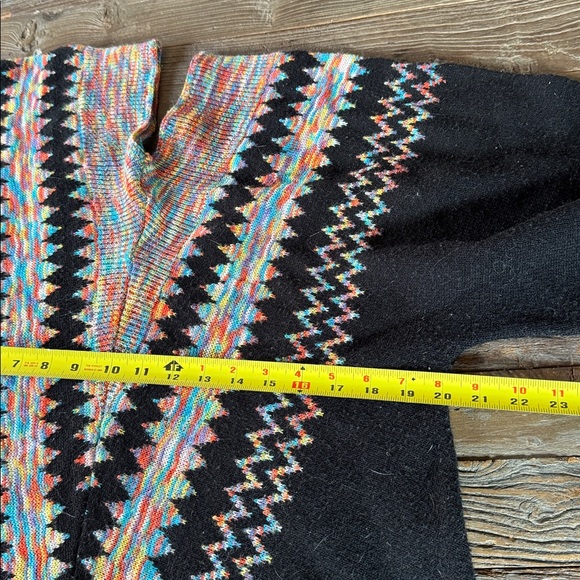 Cuddle Knits vintage 70’s Multicolor Patterned Women's Sweater M/L - Picture 10 of 11